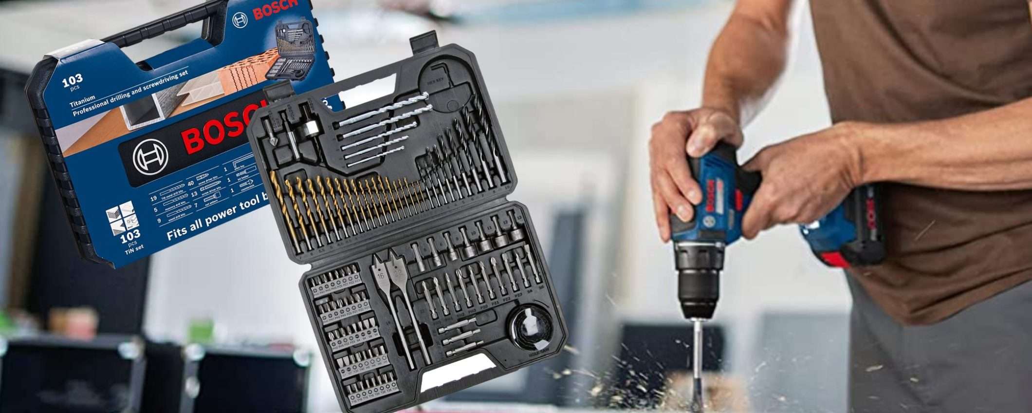 Il GIGANTESCO kit Bosch Professional 103 in 1 torna a prezzo WOW (23€) Il GIGANTESCO kit Bosch Professional 103 in 1 torna a prezzo WOW (23€)