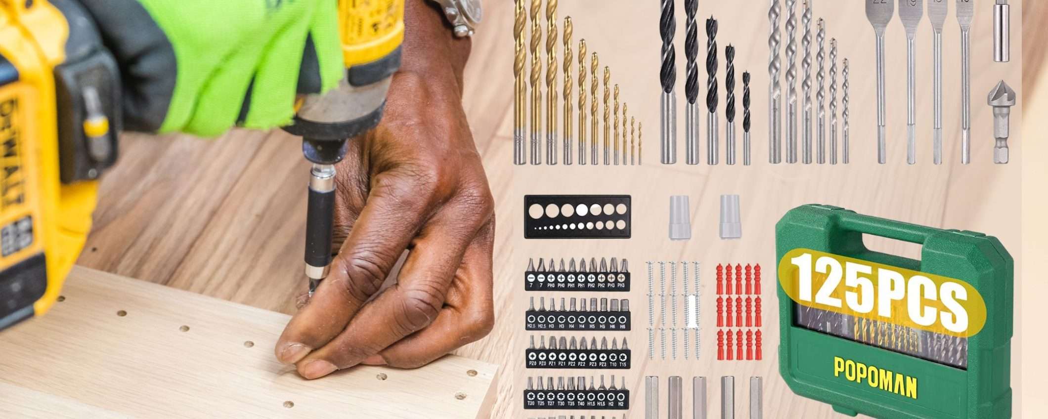 Mega kit 125 pezzi per trapano a 19€: c'è di tutto, sconto SHOCK 50% Mega kit 125 pezzi per trapano a 19€: c'è di tutto, sconto SHOCK 50%
