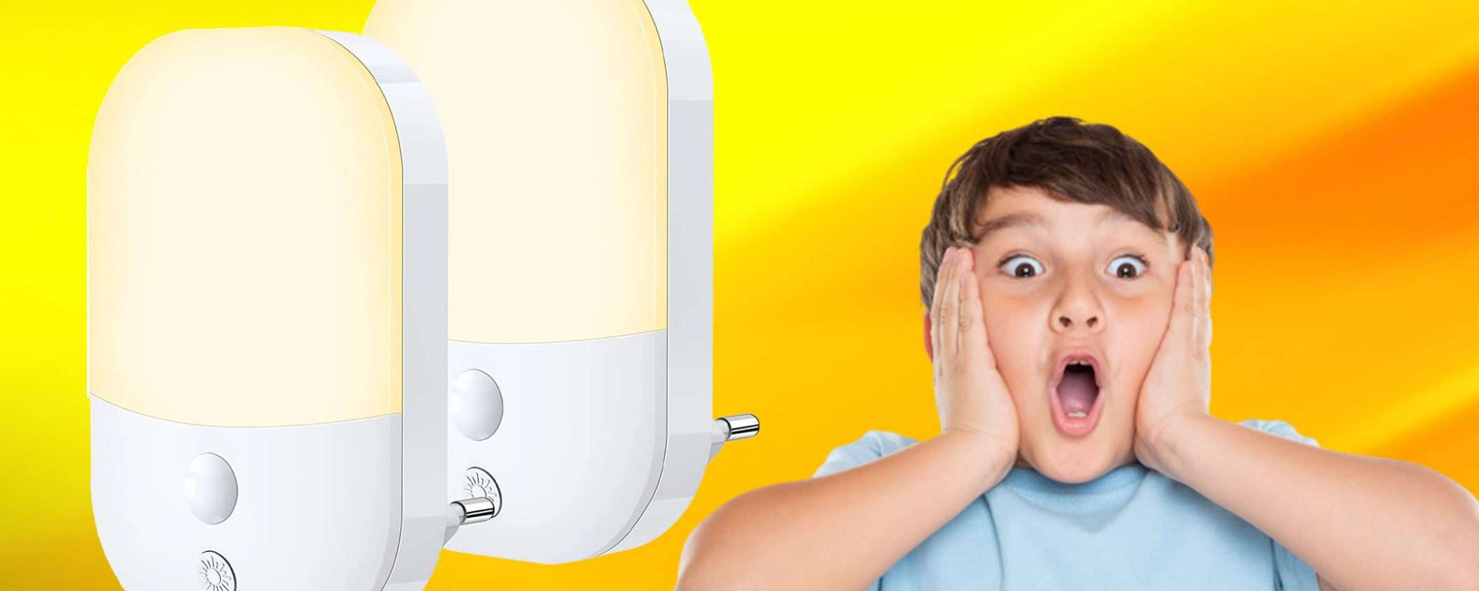 Luce notturna a LED per bambini (2 pezzi): tua a 11,89€ su Amazon (-15%) Luce notturna a LED per bambini (2 pezzi): tua a 11,89€ su Amazon (-15%)