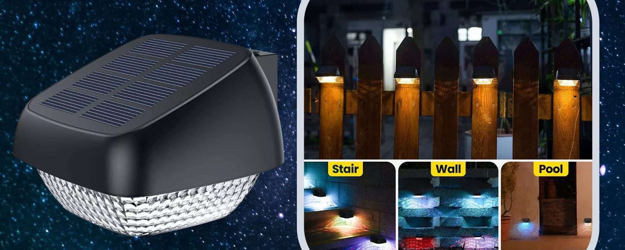 Lampada solare luce calda e multicolore quasi GRASTIS su Amazon (3€ al pz) Lampada solare luce calda e multicolore quasi GRASTIS su Amazon (3€ al pz)