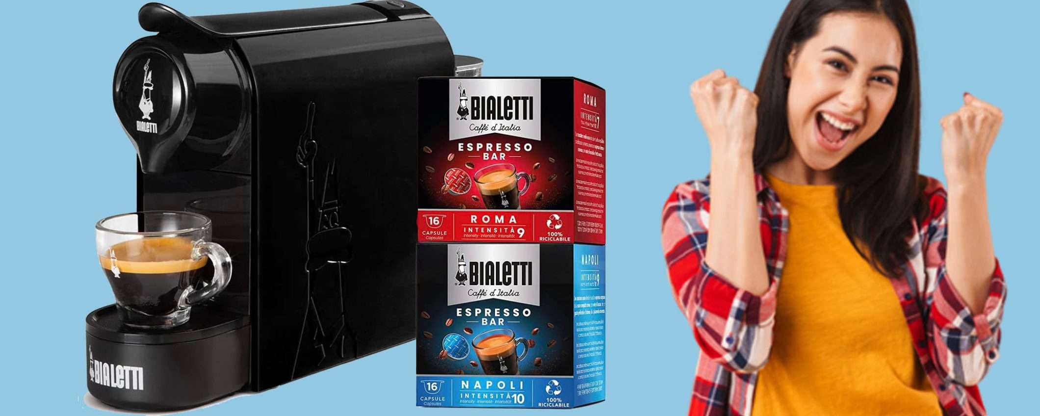 Macchina per caffè Bialetti Gioia: il vero espresso italiano a casa tua(-18%) Macchina per caffè Bialetti Gioia: il vero espresso italiano a casa tua(-18%)