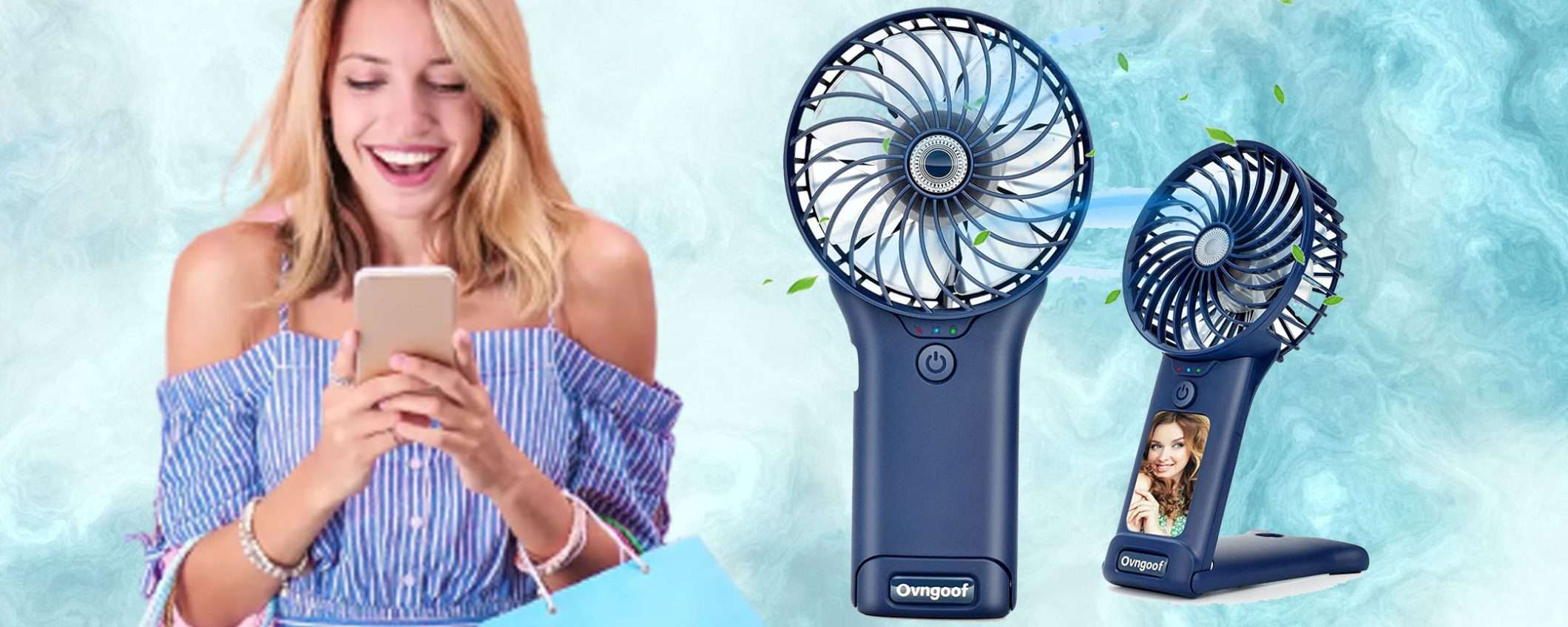 Mini ventilatore ricaricabile, la soluzione al caldo sempre con te a 13€ (-50%) Mini ventilatore ricaricabile, la soluzione al caldo sempre con te a 13€ (-50%)
