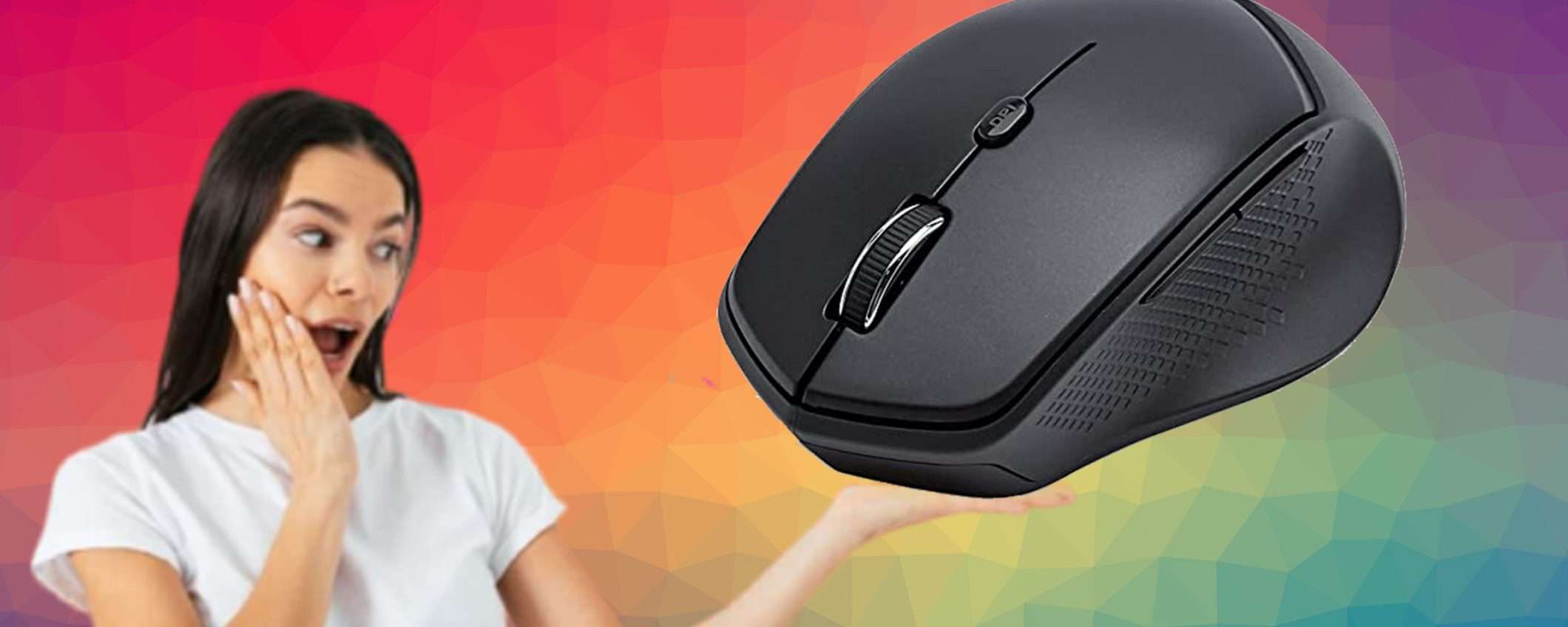 Mouse wireless con 6 pulsanti a soli € 8,88: sconto FOLLE su Amazon Mouse wireless con 6 pulsanti a soli € 8,88: sconto FOLLE su Amazon