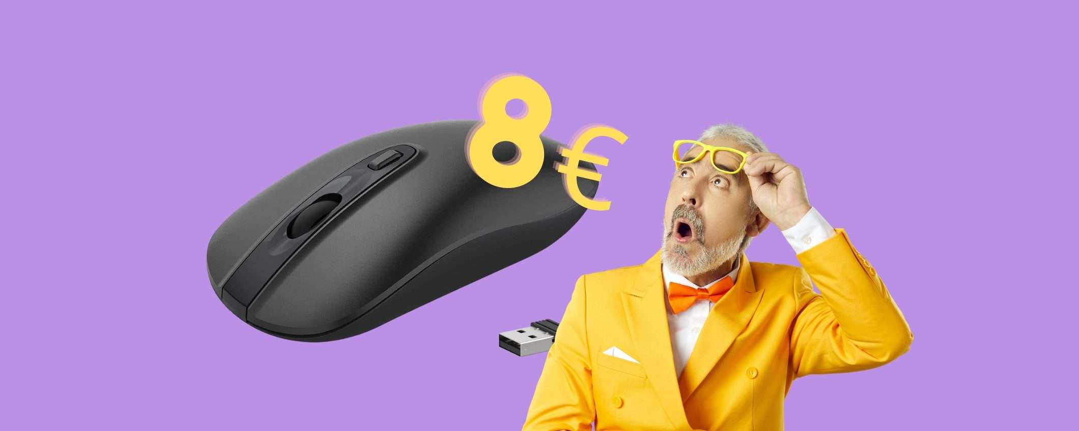 Mouse wireless ECONOMICO, preciso e silenzioso a 8€ (Amazon) Mouse wireless ECONOMICO, preciso e silenzioso a 8€ (Amazon)