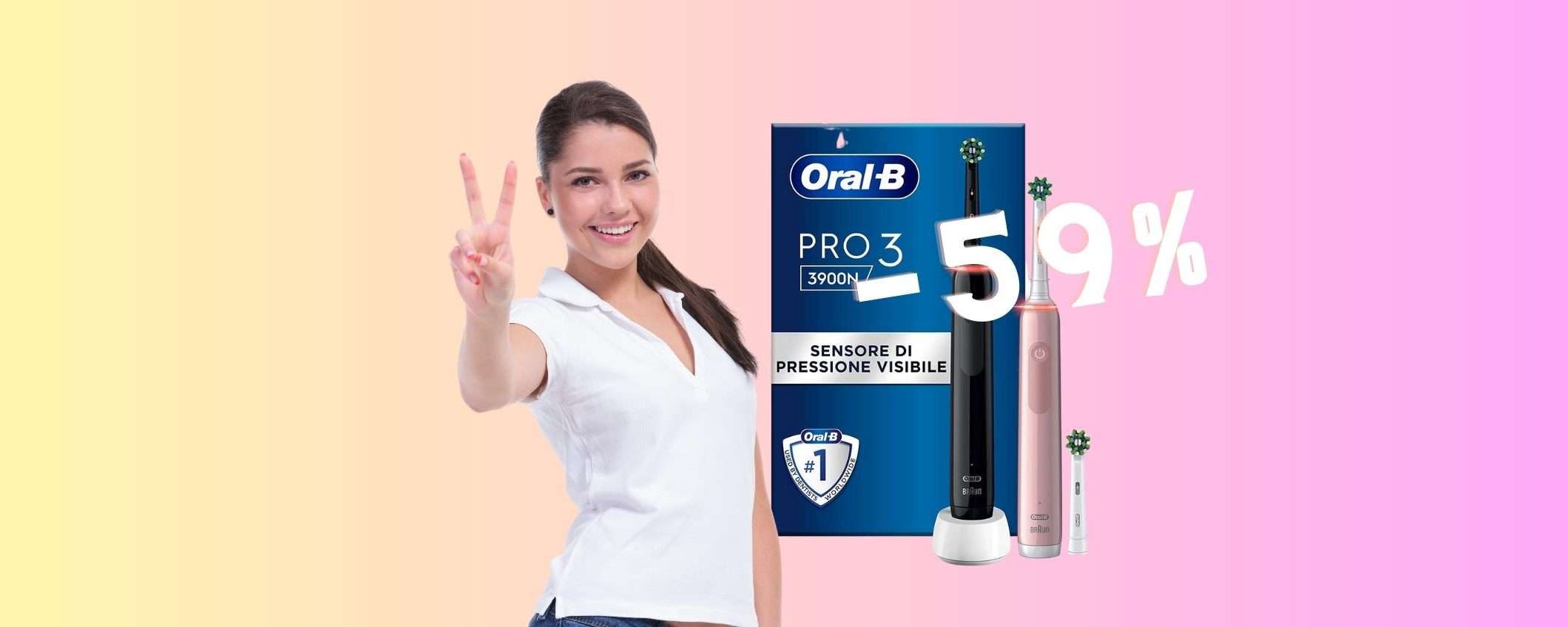 Oral-B Pro 3: torna la mitica OFFERTA prendi 2 e paghi 1 su Amazon Oral-B Pro 3: torna la mitica OFFERTA prendi 2 e paghi 1 su Amazon