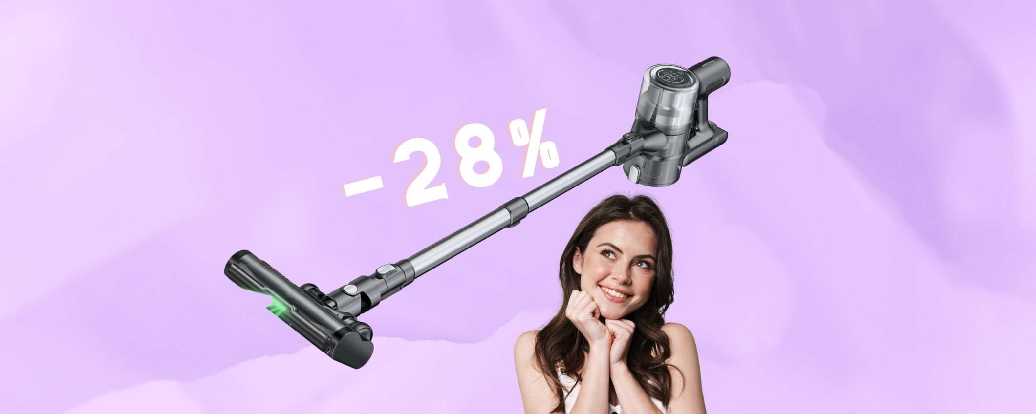 Proscenic P12: scopa elettrica spettacolare e il prezzo CROLLA (-28%) Proscenic P12: scopa elettrica spettacolare e il prezzo CROLLA (-28%)