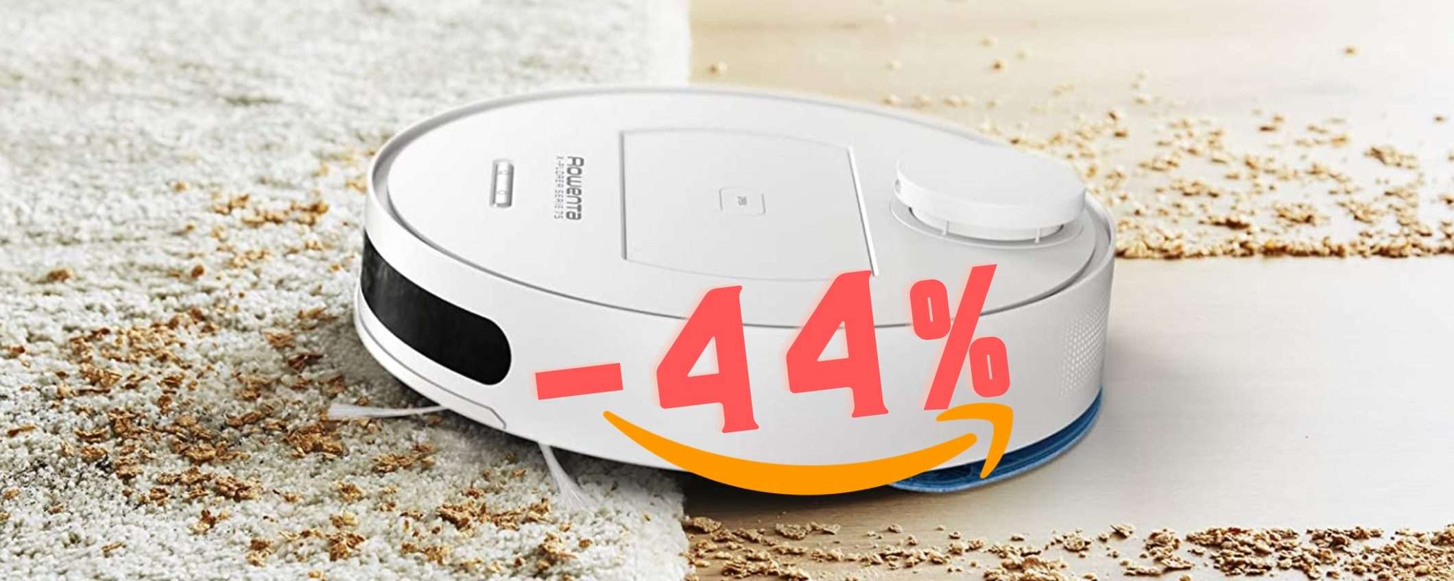 Rowenta X-Plorer S75: il robot aspirapolvere e lavapavimenti al 44% Rowenta X-Plorer S75: il robot aspirapolvere e lavapavimenti al 44%