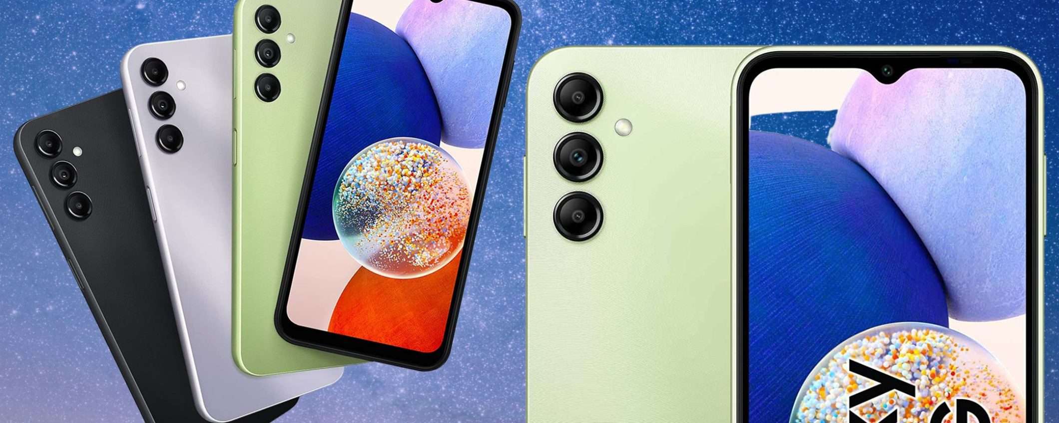 Samsung Galaxy A14 5G a 170€ NON è uno scherzo: è la FOLLIA Amazon del weekend Samsung Galaxy A14 5G a 170€ NON è uno scherzo: è la FOLLIA Amazon del weekend
