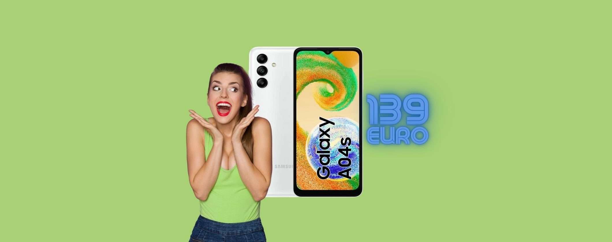 Samsung Galaxy A04S: AFFARE su MediaWorld, solo 139€ Samsung Galaxy A04S: AFFARE su MediaWorld, solo 139€