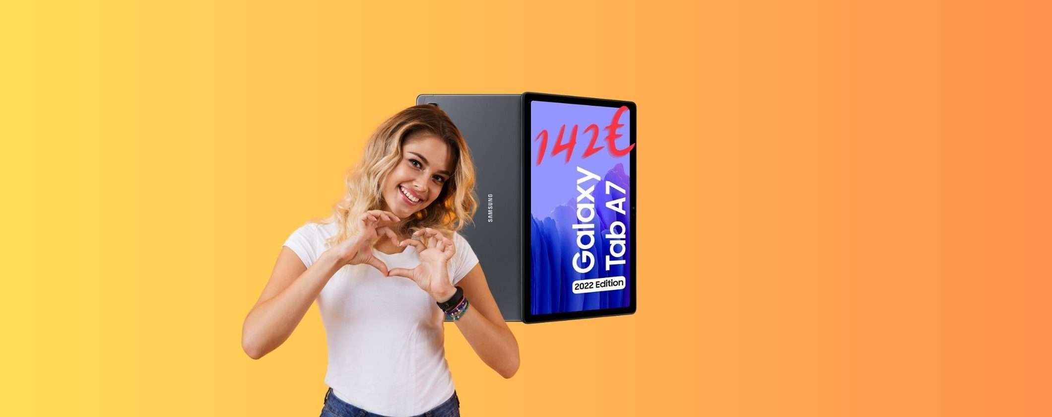 Samsung Galaxy Tab A7: solo 142€ per la 2022 Edition su MediaWorld Samsung Galaxy Tab A7: solo 142€ per la 2022 Edition su MediaWorld