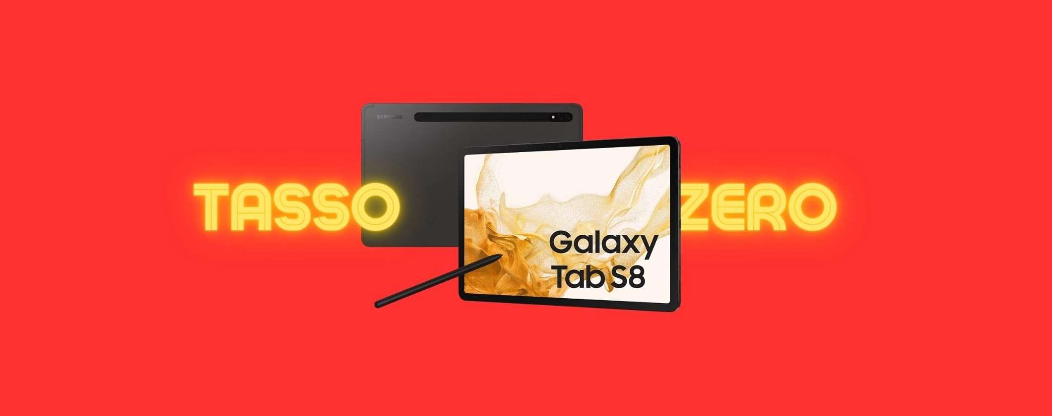 Samsung Galaxy Tab S8: 250€ di SCONTO su MediaWorld anche Tasso 0 Samsung Galaxy Tab S8: 250€ di SCONTO su MediaWorld anche Tasso 0