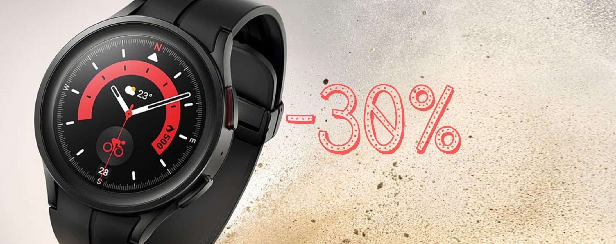Samsung Galaxy Watch5 Pro: 30% di SUPER SCONTO su Unieuro Samsung Galaxy Watch5 Pro: 30% di SUPER SCONTO su Unieuro