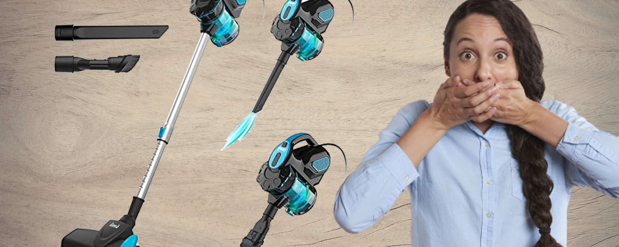 Scopa elettrica senza sacco 3 in 1: tua a meno di 60€ su Amazon (-40%) Scopa elettrica senza sacco 3 in 1: tua a meno di 60€ su Amazon (-40%)