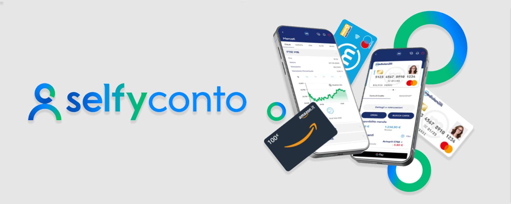 Regalati un buono Amazon da 100€: ti basta aprire un SelfyConto Regalati un buono Amazon da 100€: ti basta aprire un SelfyConto
