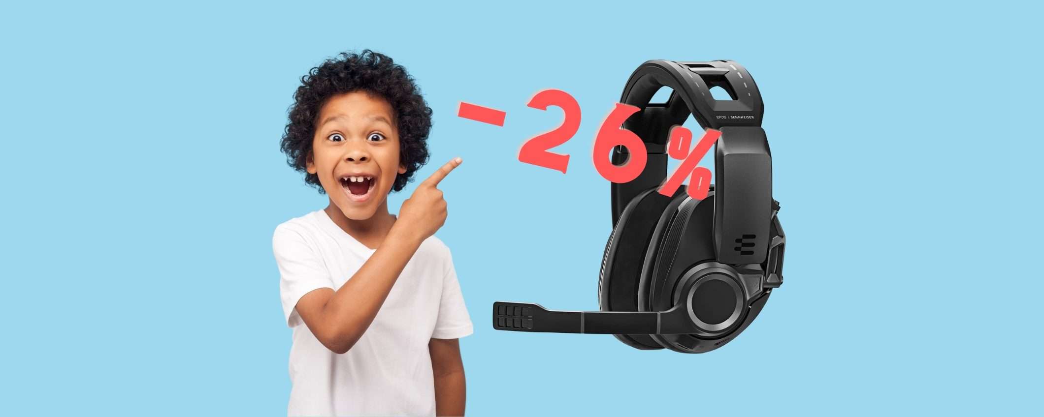 Sennheiser GPS 670: cuffie Gaming con microfono in SCONTO del 26% Sennheiser GPS 670: cuffie Gaming con microfono in SCONTO del 26%