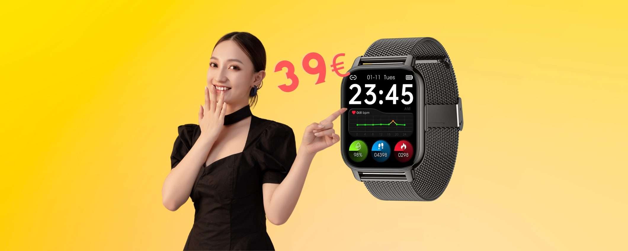 Smartwatch per rispondere alle chiamate con profili sportivi a soli 39€ Smartwatch per rispondere alle chiamate con profili sportivi a soli 39€