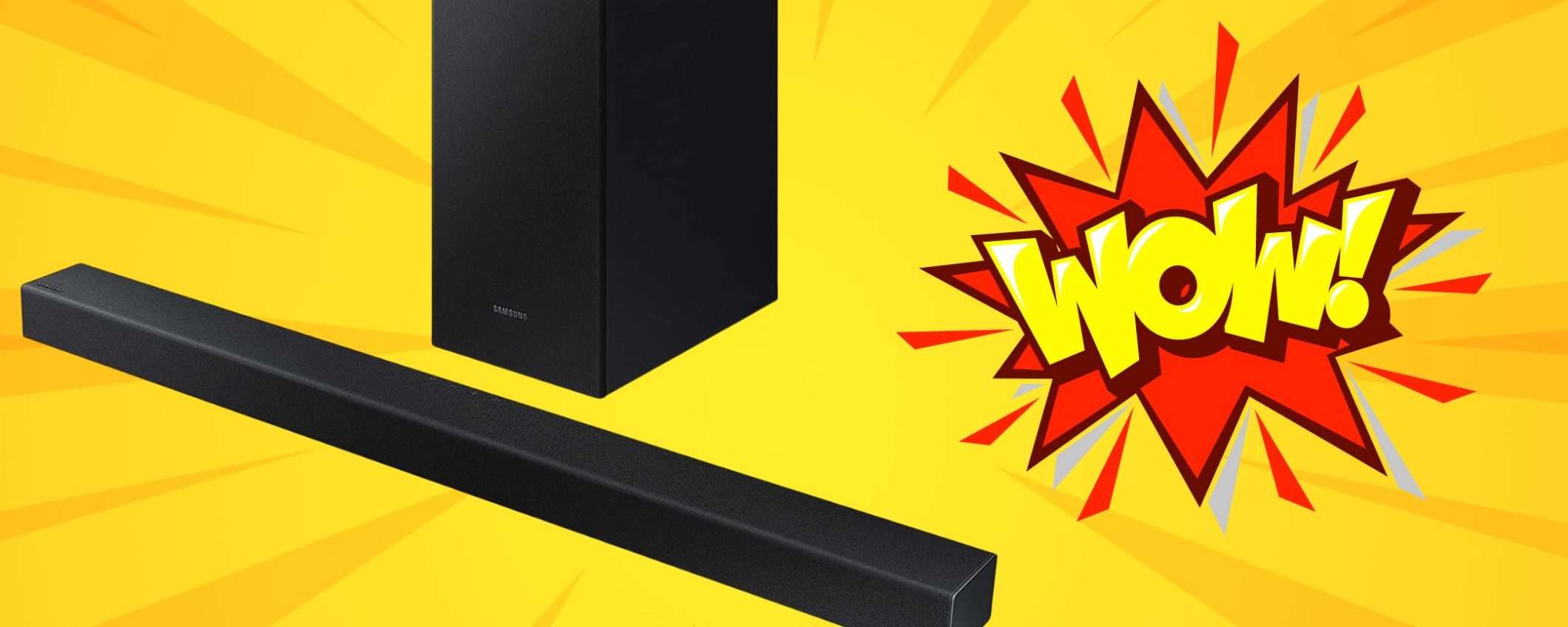 Samsung SVENDITA TOTALE su Amazon: soundbar 150W con subwoofer a 75€ Samsung SVENDITA TOTALE su Amazon: soundbar 150W con subwoofer a 75€