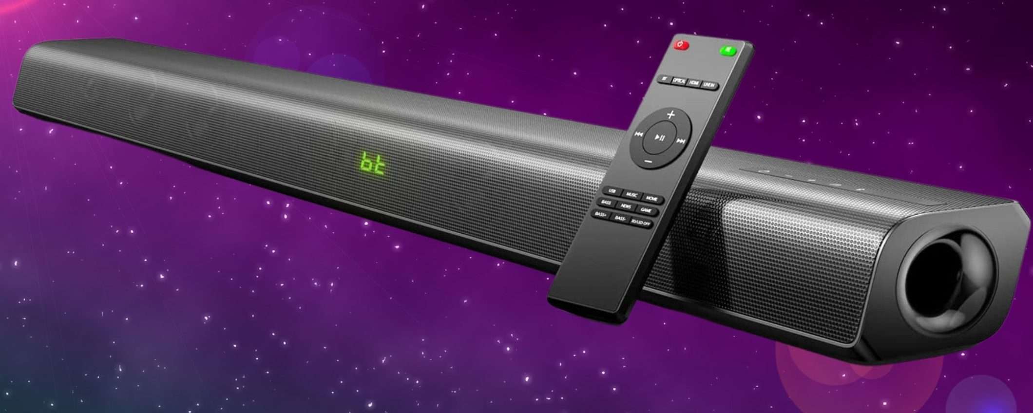 Stratosferica soundbar 120W con suono 3D: prezzo Amazon IMPRESSIONANTE (65€) Stratosferica soundbar 120W con suono 3D: prezzo Amazon IMPRESSIONANTE (65€)