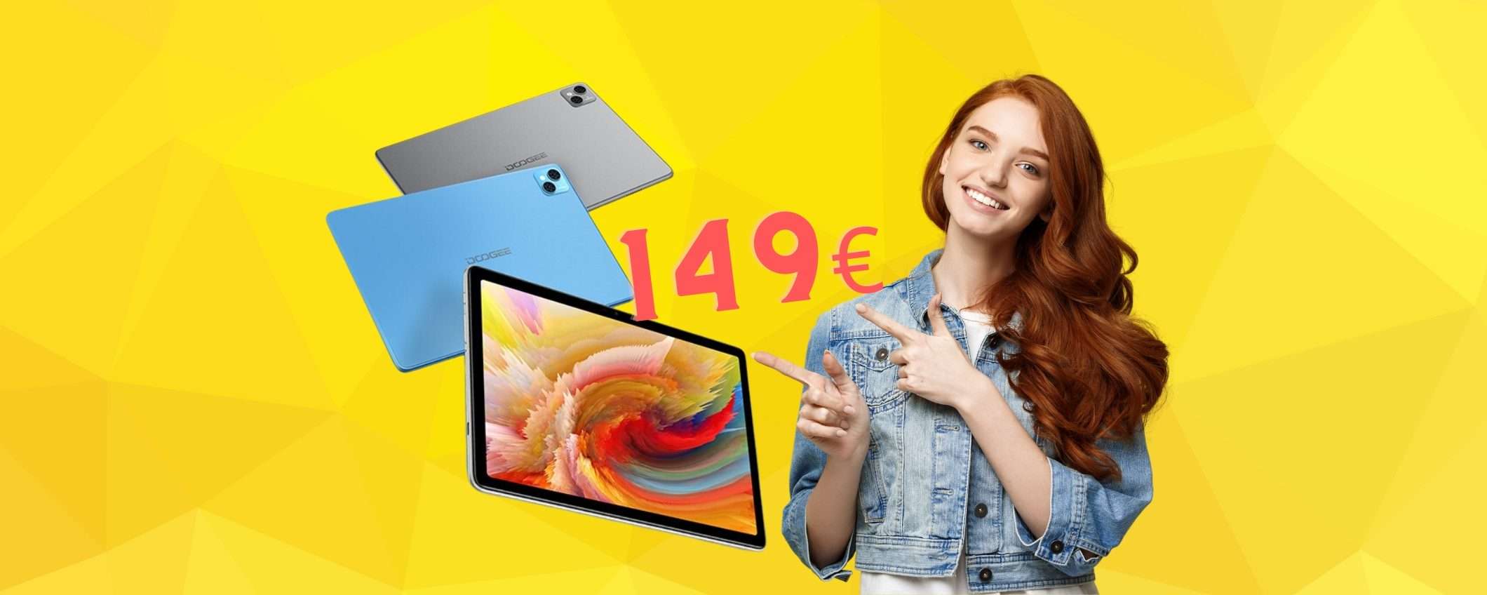 Tablet da 10,1 pollici, con 8 GB di RAM e Android 12 in OFFERTA a 149€ Tablet da 10,1 pollici, con 8 GB di RAM e Android 12 in OFFERTA a 149€
