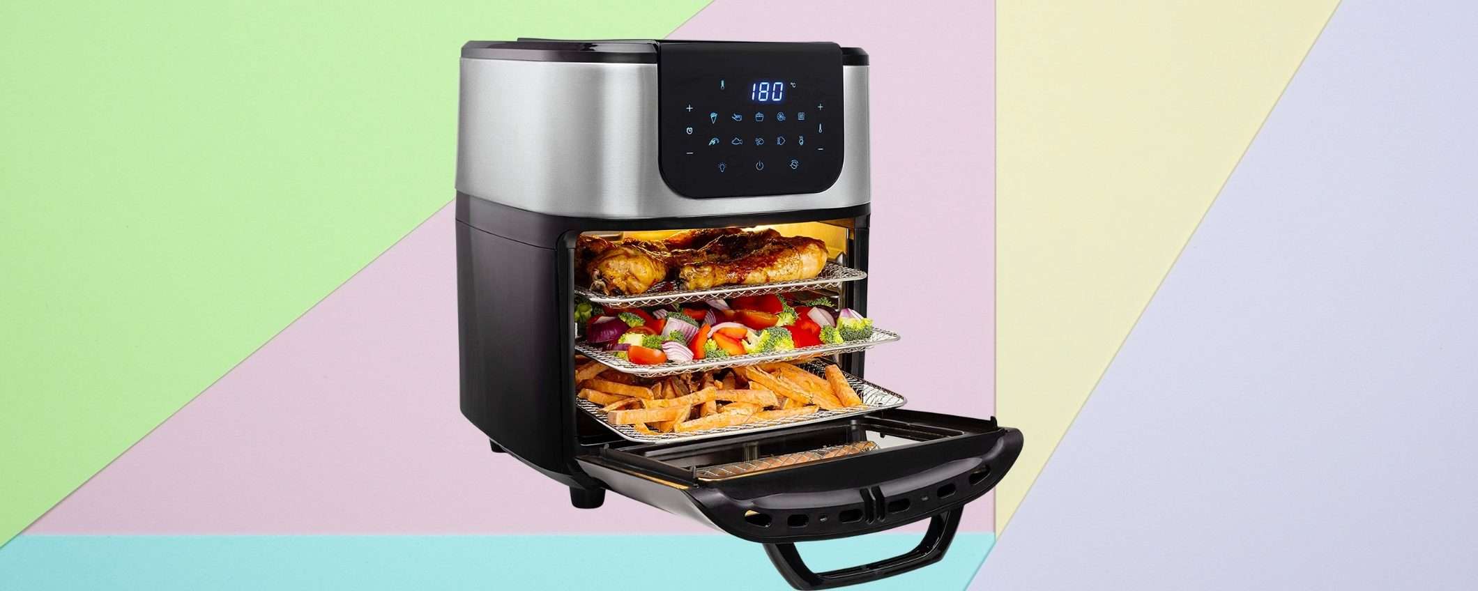 Forno? INUTILE con questa friggitrice ad aria 3 ripiani e 11L, cosmica Forno? INUTILE con questa friggitrice ad aria 3 ripiani e 11L, cosmica