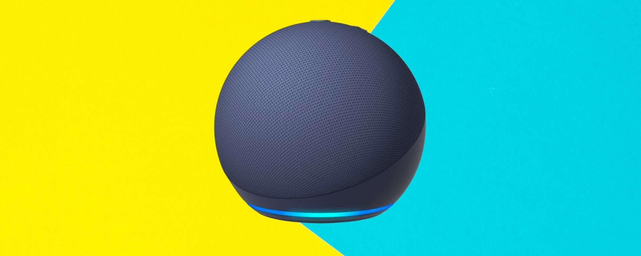 Echo Dot, con sensore di temperatura e audio MIGLIORATO (-38%) Echo Dot, con sensore di temperatura e audio MIGLIORATO (-38%)