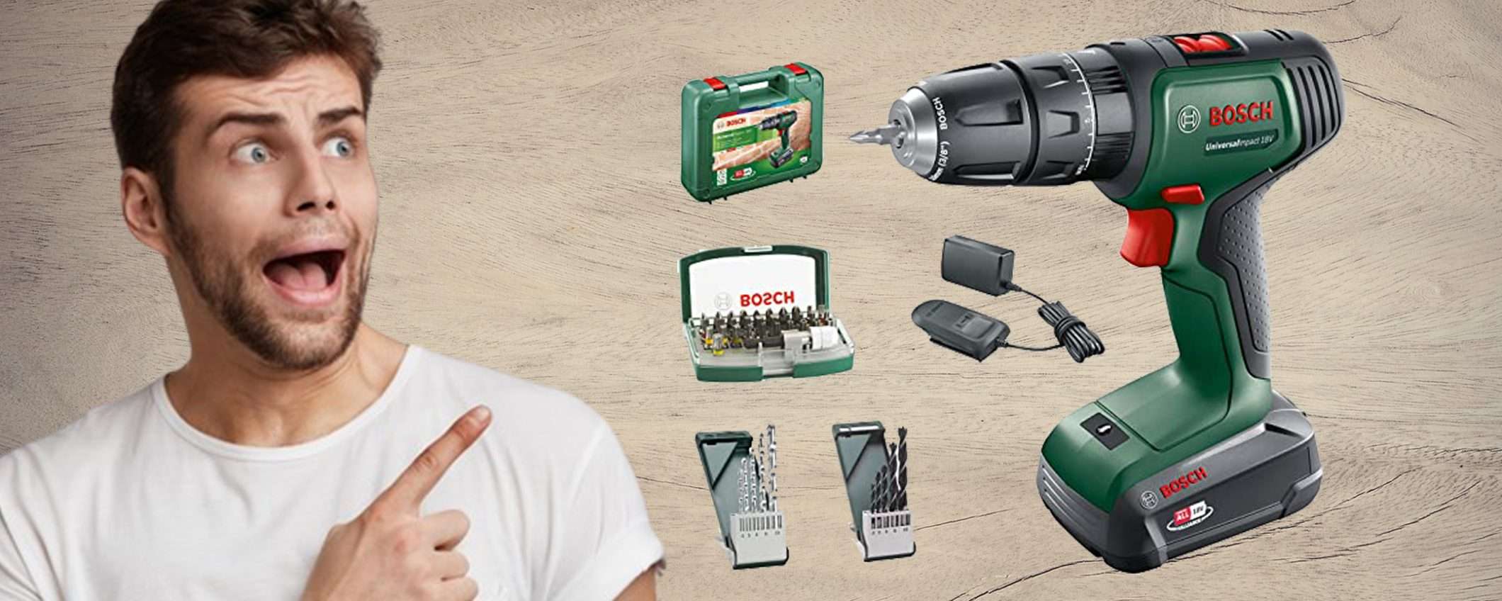 Trapano Bosch 3 in 1, set da 32 pezzi: prezzo BOMBA su Amazon (-37%) Trapano Bosch 3 in 1, set da 32 pezzi: prezzo BOMBA su Amazon (-37%)