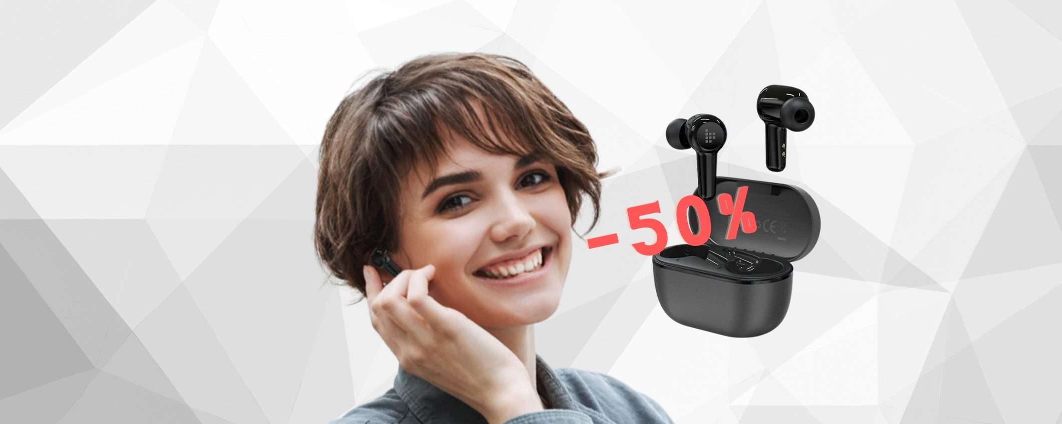 Tronsmart Apollo Air+: il prezzo delle cuffiette wireless su Amazon è al 50% Tronsmart Apollo Air+: il prezzo delle cuffiette wireless su Amazon è al 50%