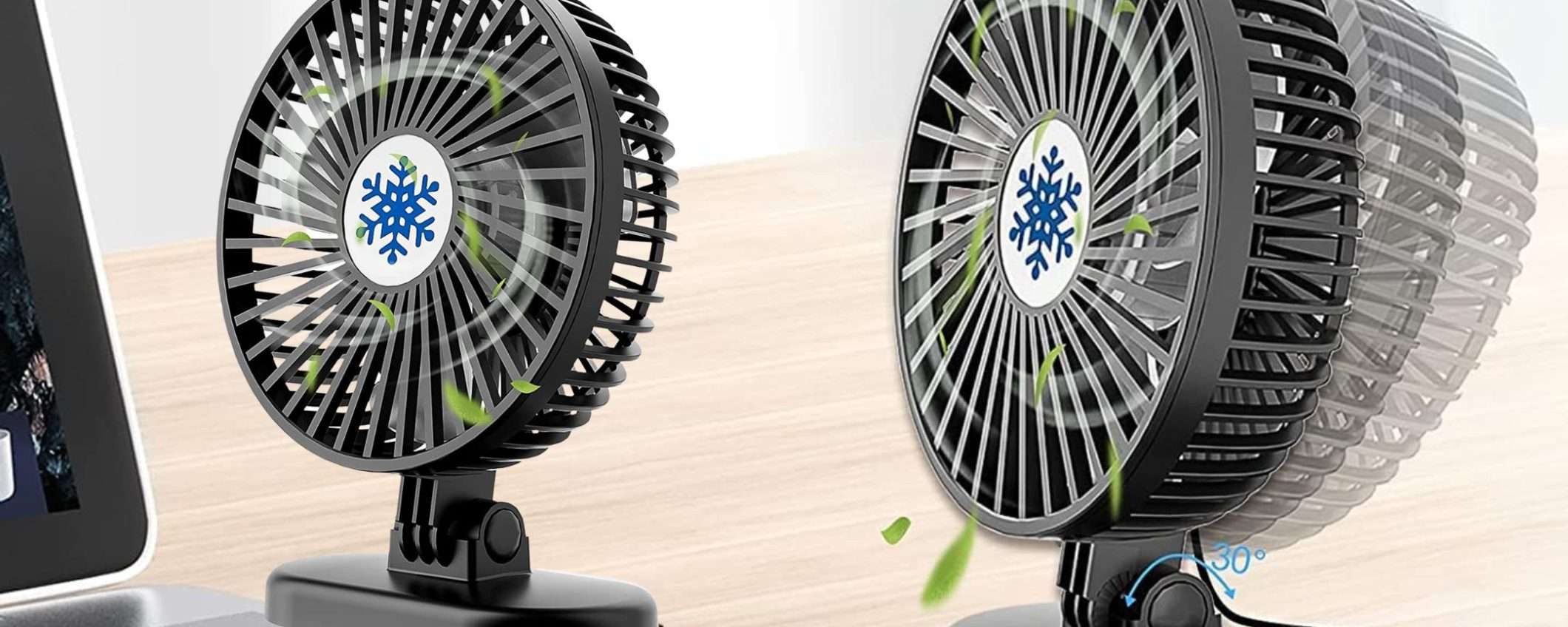 Ventilatore a 7€ su Amazon: basta una porta USB per stare freschi, prezzo WOW