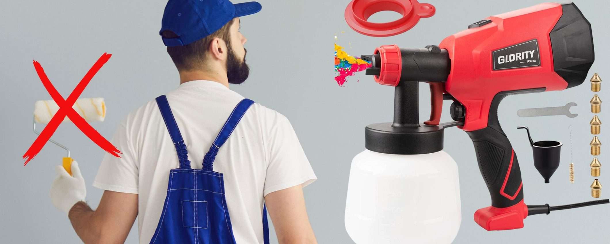 Basta pennello: lo spruzzatore di vernice CONQUISTA Amazon (kit a 42€) Basta pennello: lo spruzzatore di vernice CONQUISTA Amazon (kit a 42€)