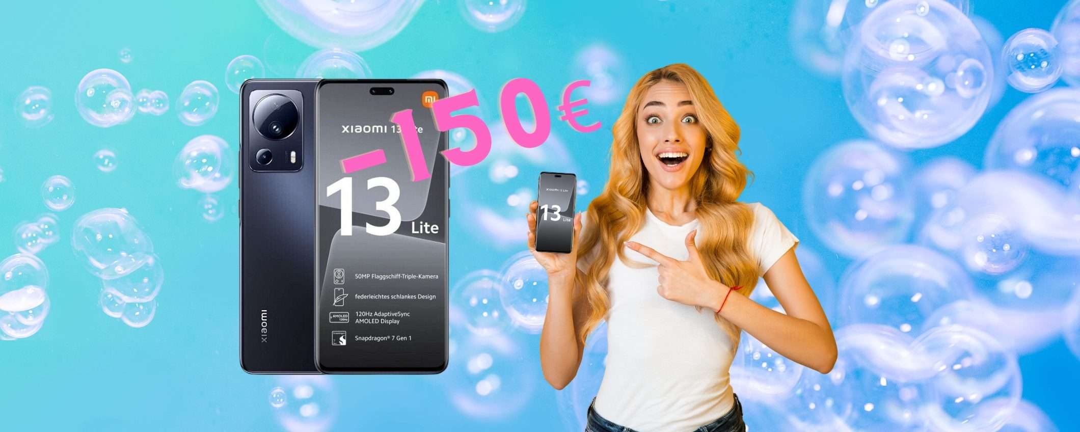 Xiaomi 13 Lite 5G in SCONTO su eBay al 30% e RISPARMI quasi 150€ Xiaomi 13 Lite 5G in SCONTO su eBay al 30% e RISPARMI quasi 150€