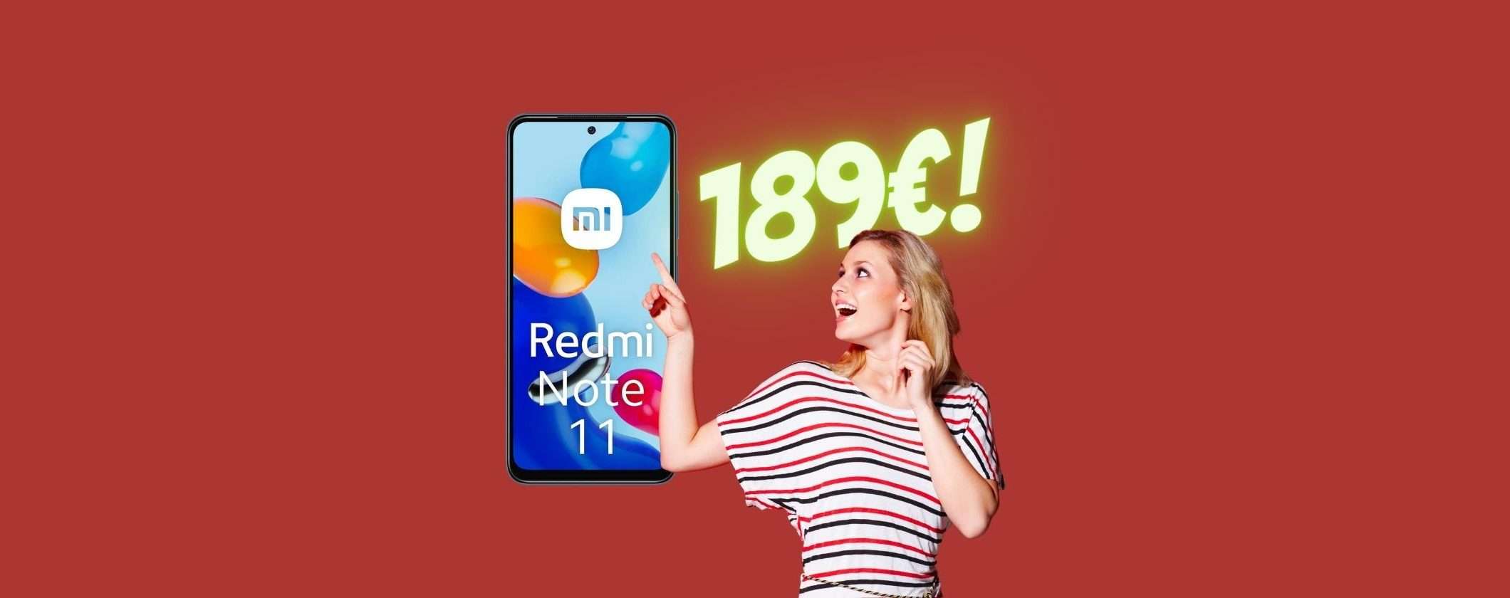 Xiaomi Redmi Note 11: solo 189€ con MediaWorld