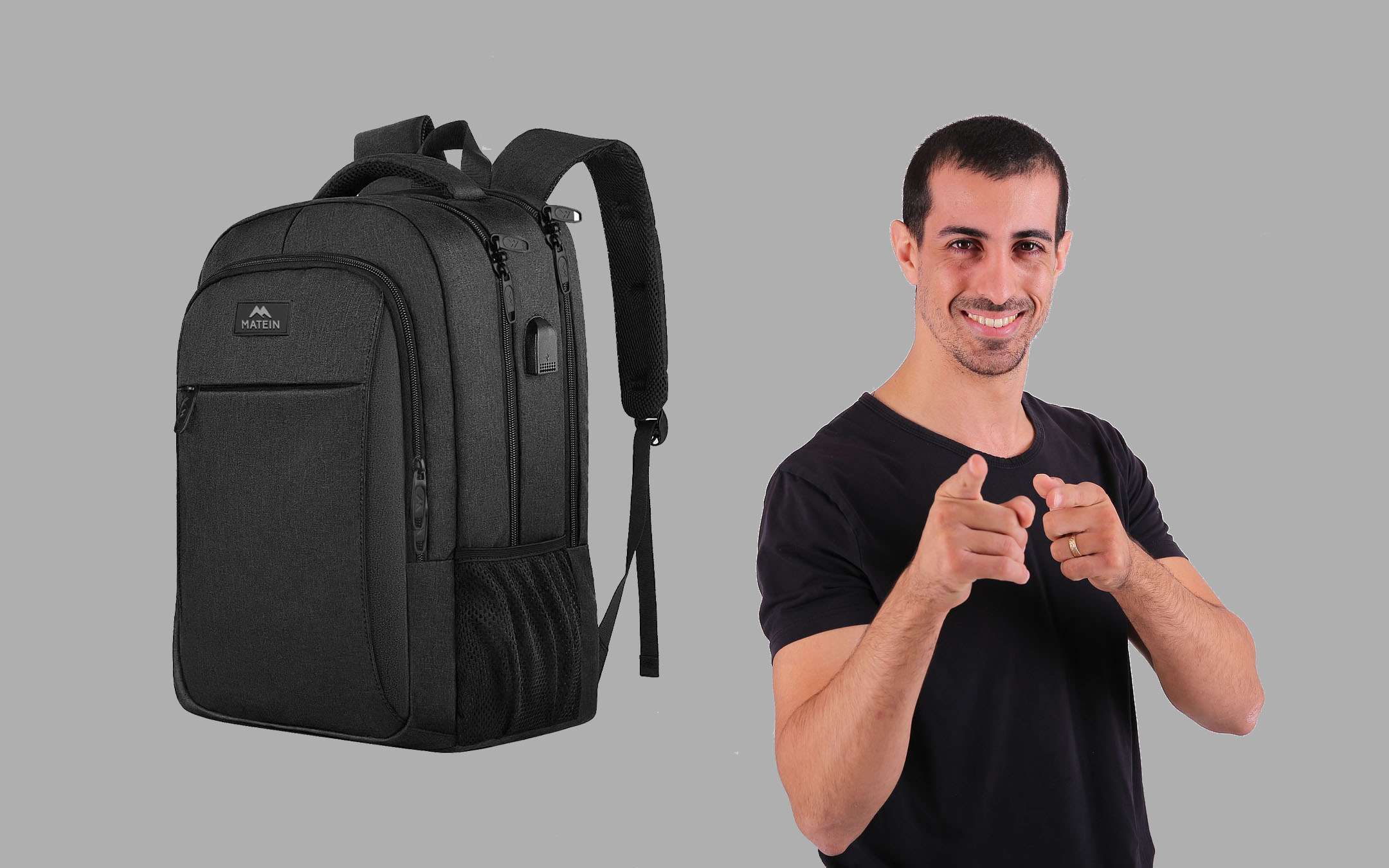 Buy zaino con ricarica cellulare 2026 Zaino con porta USB di ricarica Groupon Go