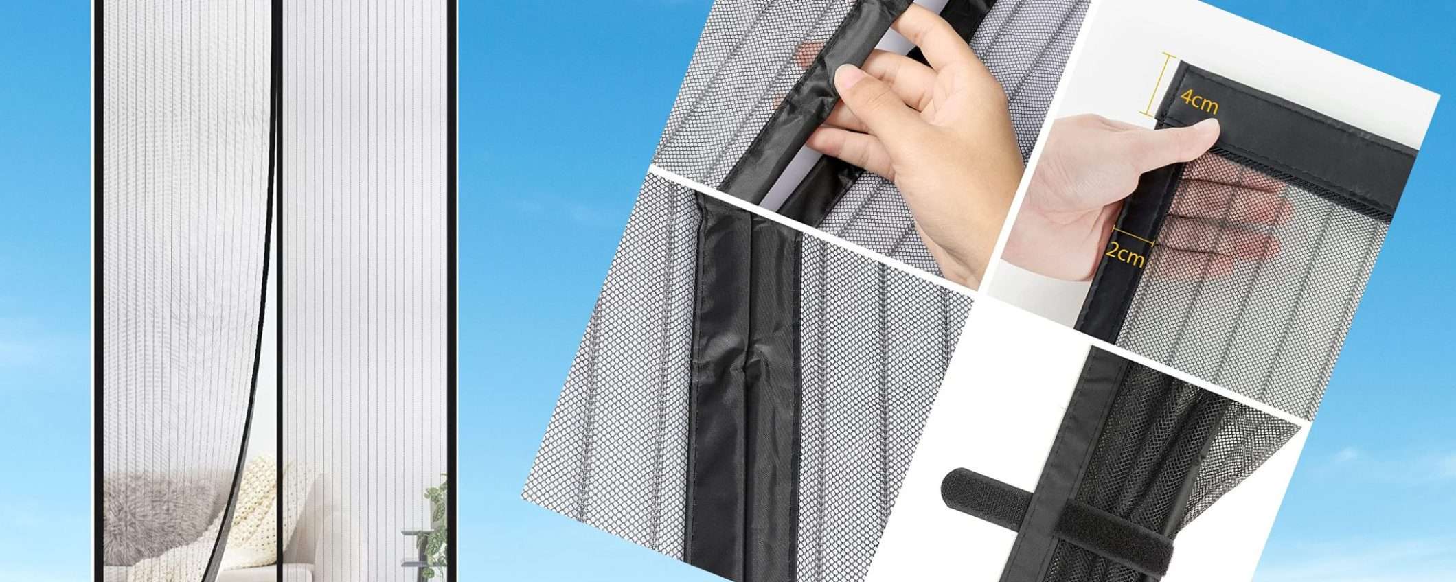 Bastano 9,99€ per la zanzariera magnetica per porta: sconto BOMBA 50% Bastano 9,99€ per la zanzariera magnetica per porta: sconto BOMBA 50%