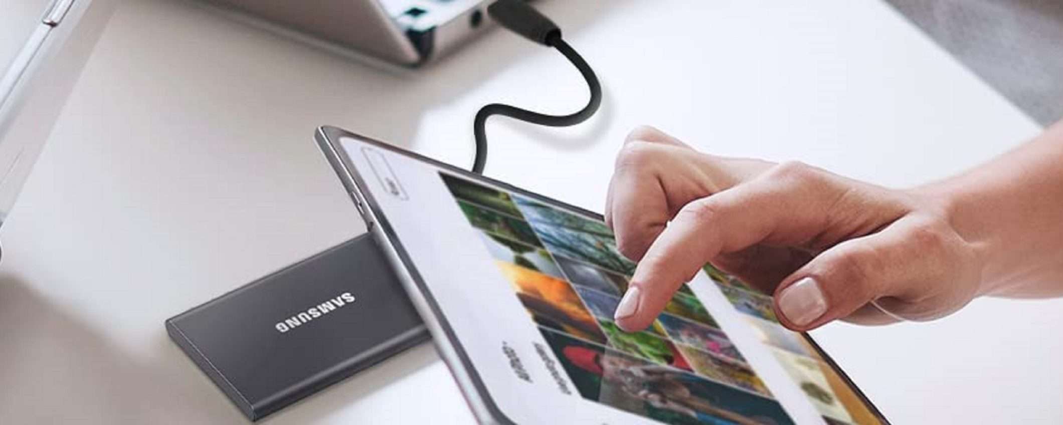 SSD esterno Samsung T7 da 500GB: ottimo ritorno a soli 59€ su Amazon SSD esterno Samsung T7 da 500GB: ottimo ritorno a soli 59€ su Amazon