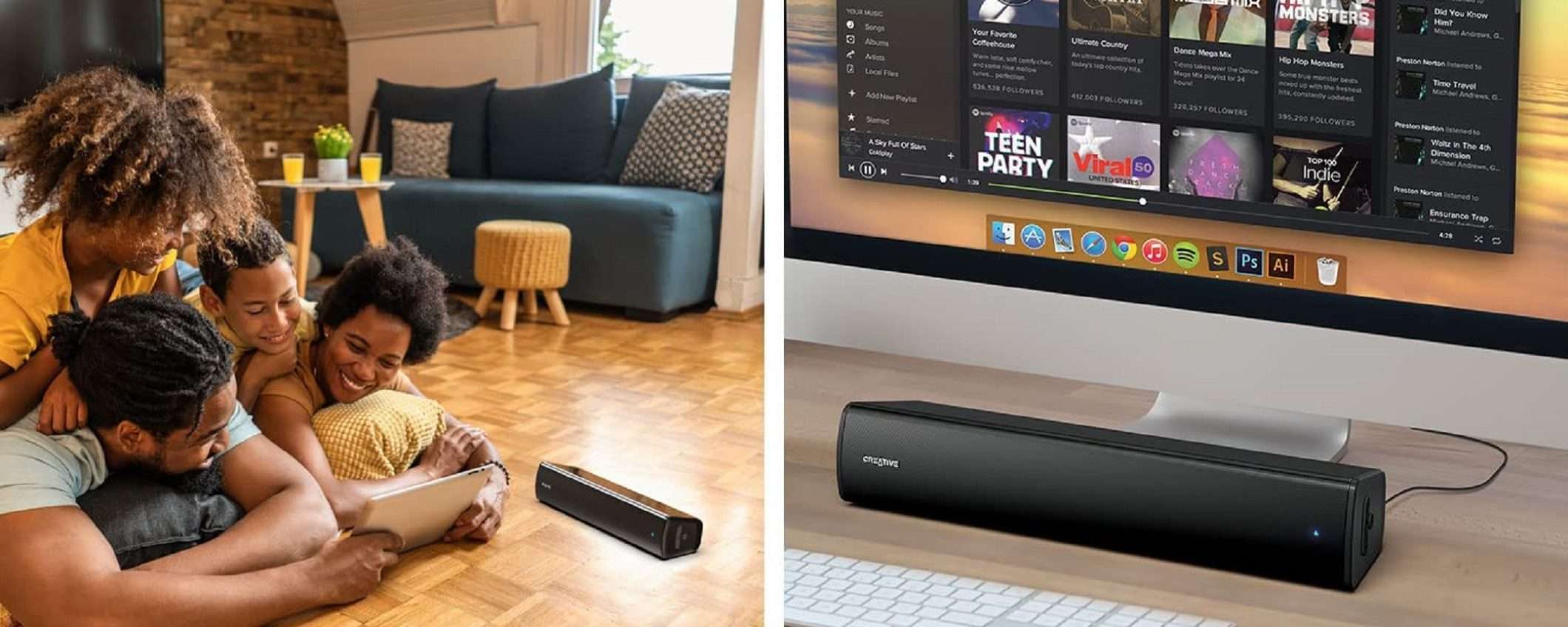 Creative Stage Air V2: la splendida soundbar a soli 39€ Creative Stage Air V2: la splendida soundbar a soli 39€