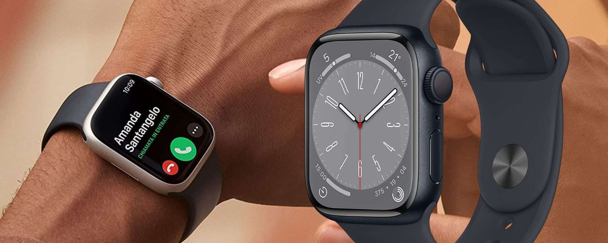 Apple Watch 8 a un prezzo FAVOLOSO su Amazon: quasi 100€ di sconto Apple Watch 8 a un prezzo FAVOLOSO su Amazon: quasi 100€ di sconto