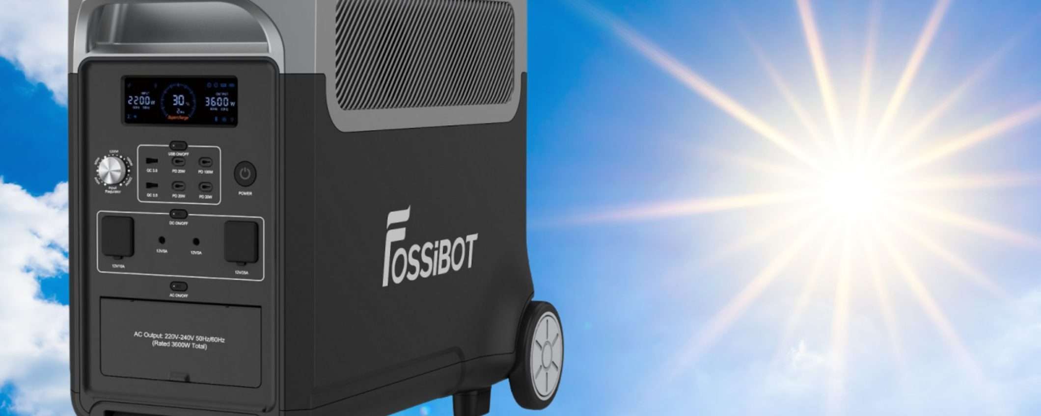 Fossibot F3600 in sconto di 400€: una centrale elettrica solare POTENTISSIMA Fossibot F3600 in sconto di 400€: una centrale elettrica solare POTENTISSIMA