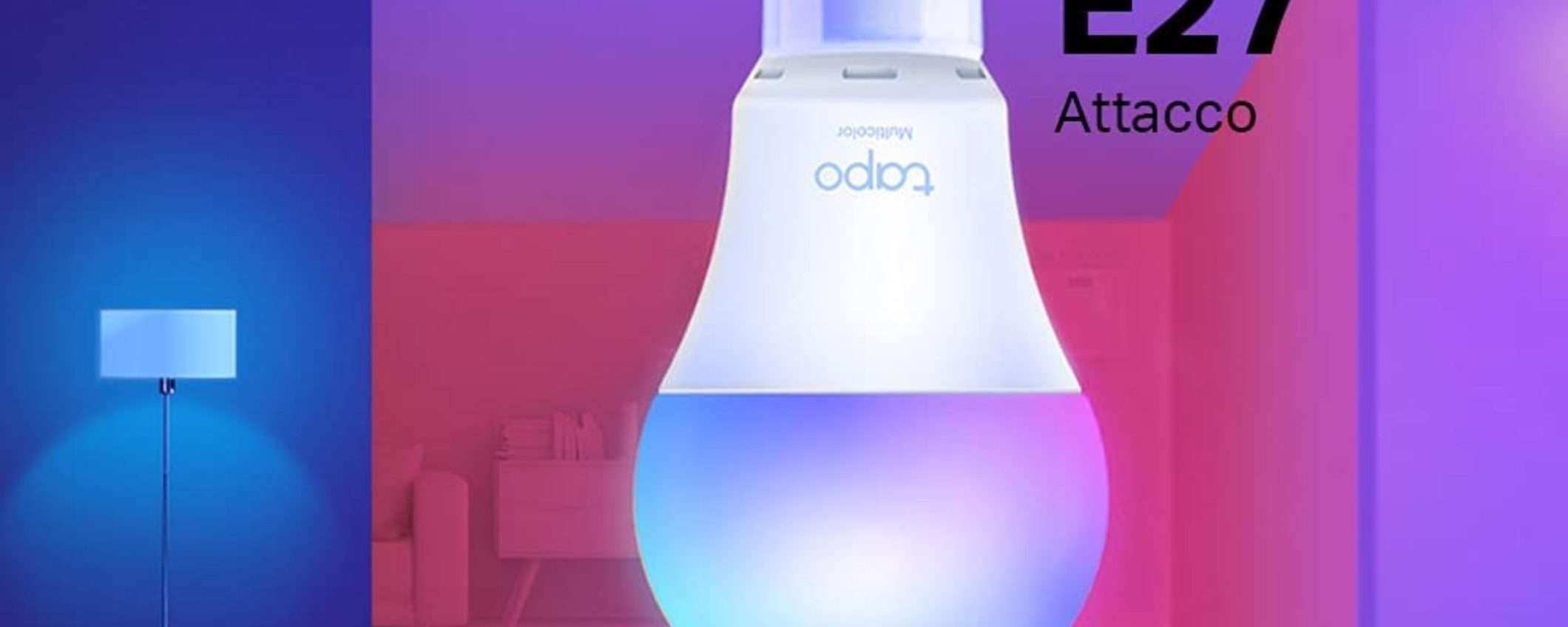 Lampadina Smart E27 multicolore: Amazon ti fa lo sconto a meno di 10€ Lampadina Smart E27 multicolore: Amazon ti fa lo sconto a meno di 10€