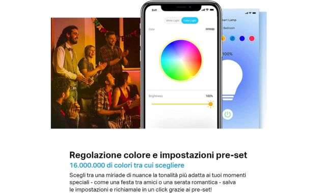 Lampadina colorata smart WiFi