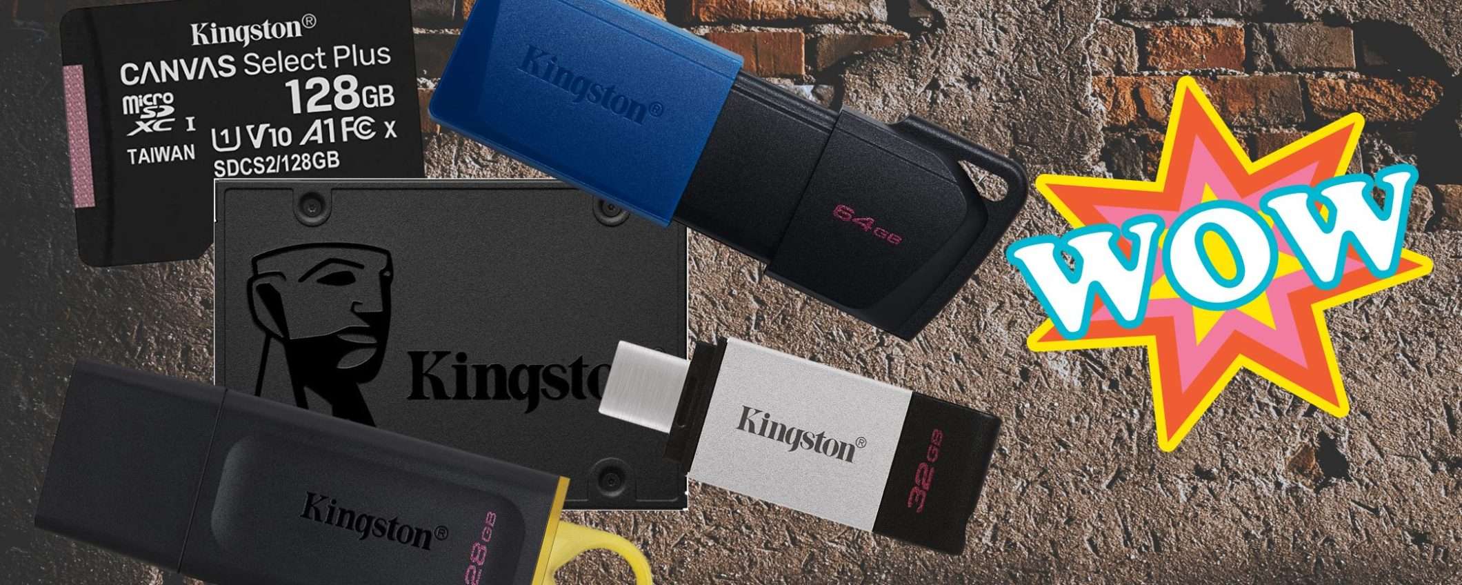 Kingston, su Amazon è FUORITUTTO: memorie a partire da 6,80€ (fino a -55%) Kingston, su Amazon è FUORITUTTO: memorie a partire da 6,80€ (fino a -55%)