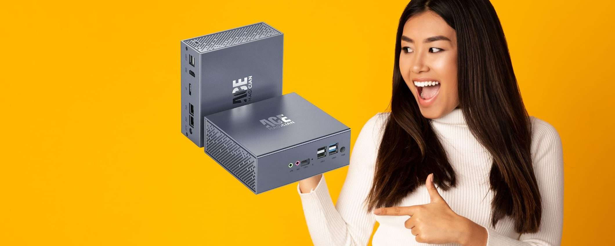 Mini PC con Windows 11 Pro potente e compatto ad un prezzo BOMBA su Amazon: tuo a 369€ Mini PC con Windows 11 Pro potente e compatto ad un prezzo BOMBA su Amazon: tuo a 369€