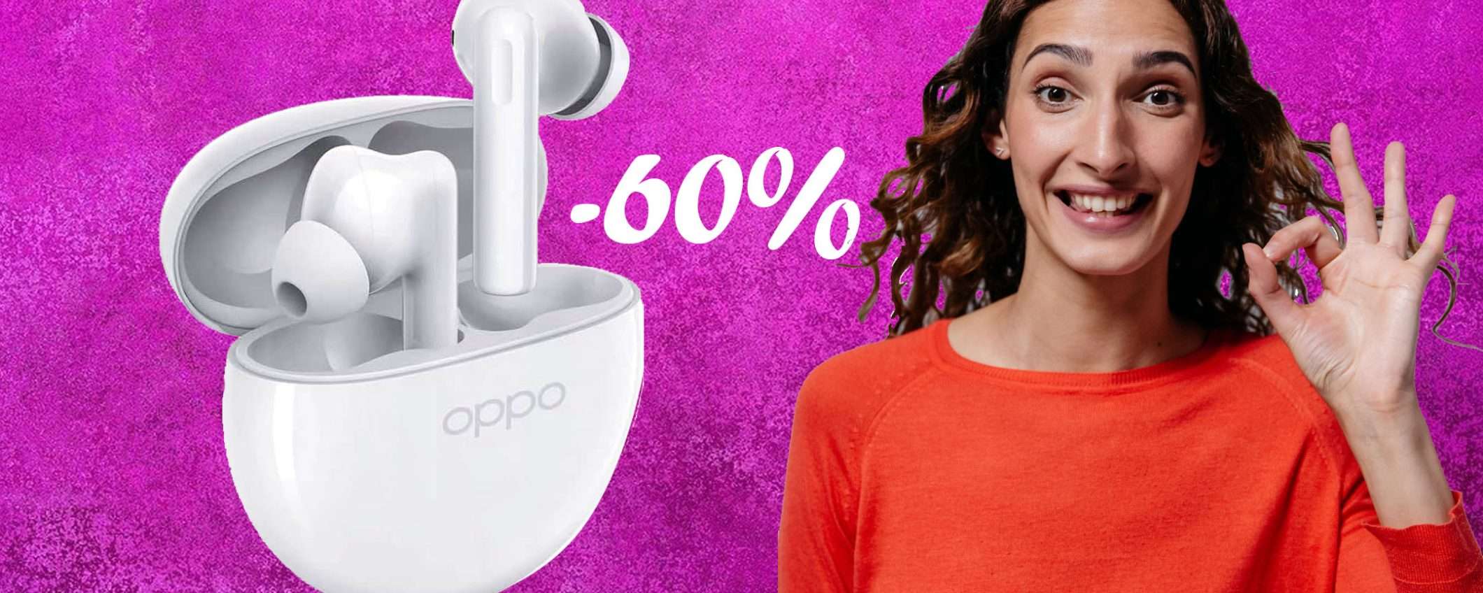 OPPO Enco Buds2 al prezzo FOLLE: meno di 20€ con il 60% di sconto OPPO Enco Buds2 al prezzo FOLLE: meno di 20€ con il 60% di sconto