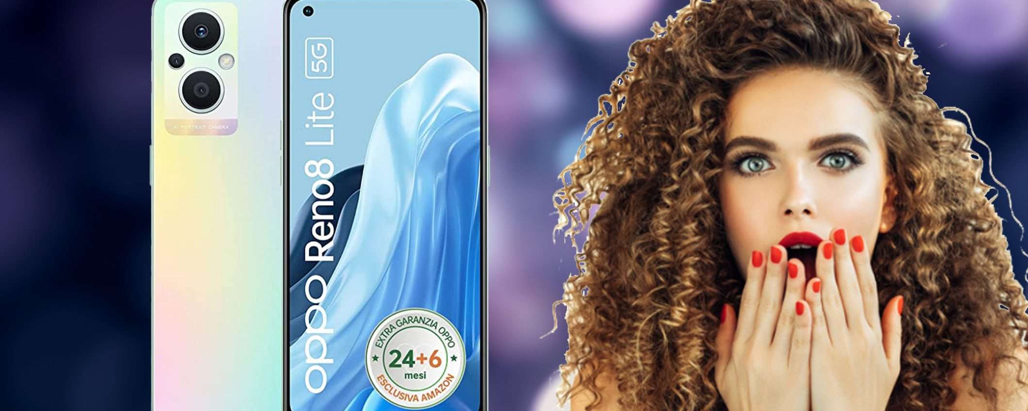 OPPO Reno8 Lite con tripla fotocamera: sconto TOP del 18% su Amazon OPPO Reno8 Lite con tripla fotocamera: sconto TOP del 18% su Amazon