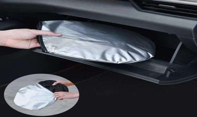 Parasole auto facile da conservare