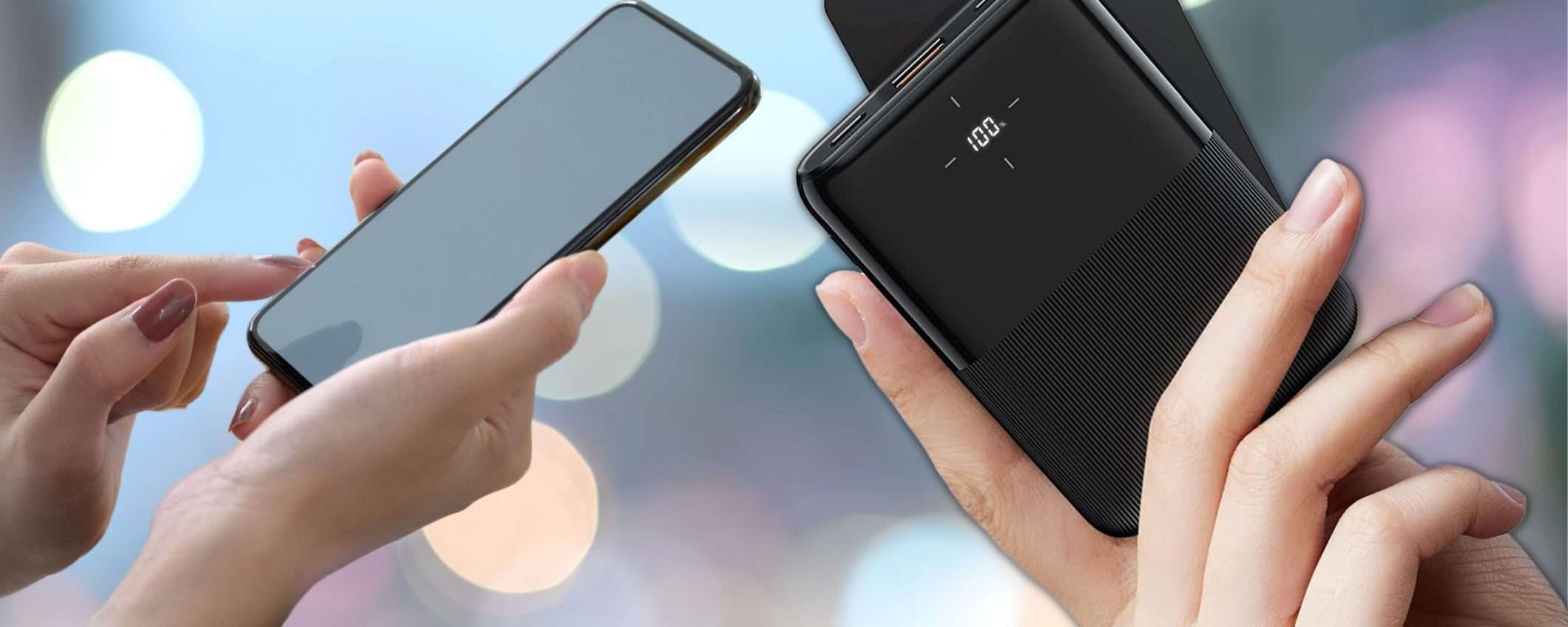 Powerbank universale da 10000mAh: occasione Amazon a soli 16 euro Powerbank universale da 10000mAh: occasione Amazon a soli 16 euro