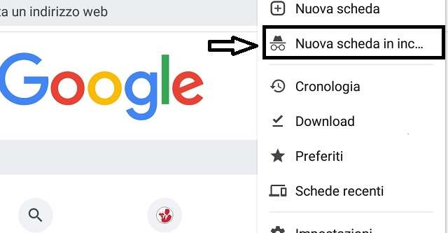 Come navigare in incognito su Google Chrome con Android