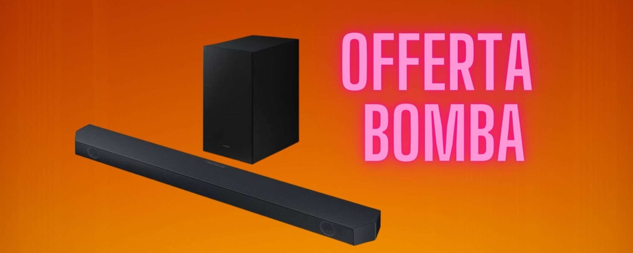Samsung Soundbar Serie Q in offerta su Amazon: risparmi oltre 100€ Samsung Soundbar Serie Q in offerta su Amazon: risparmi oltre 100€