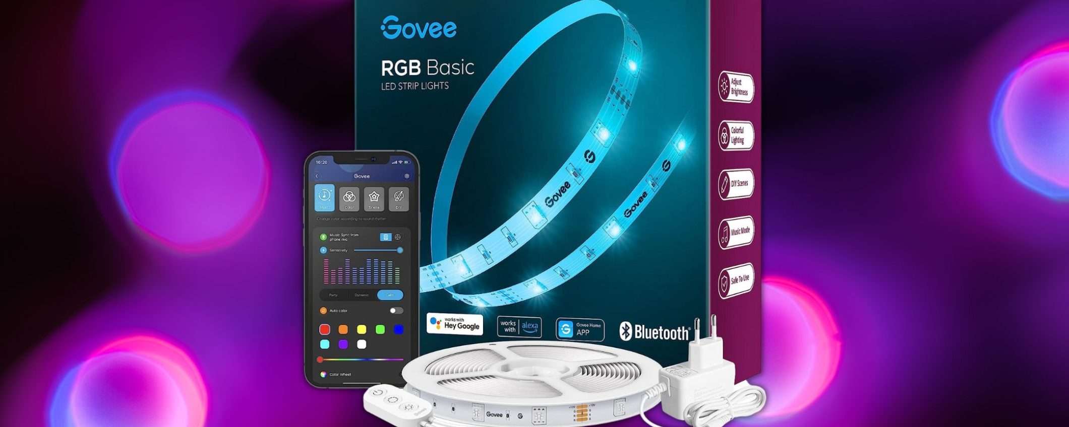 Striscia LED Smart RGB: il modello di Govee in offerta a 17,98 euro Striscia LED Smart RGB: il modello di Govee in offerta a 17,98 euro