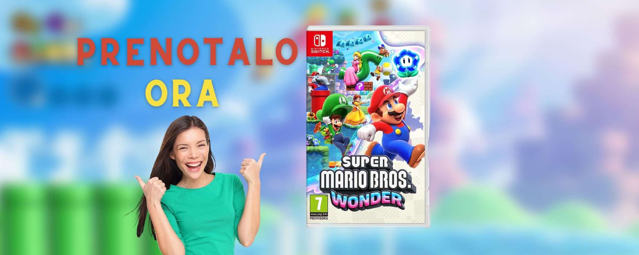 Super Mario Bros. Wonder per Switch: prenotalo ADESSO su Amazon Super Mario Bros. Wonder per Switch: prenotalo ADESSO su Amazon