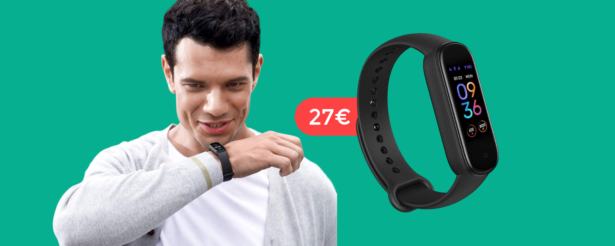 Amazfit Band 5 con ALEXA: dura 25 GIORNI e la porti a casa con soli 27€ Amazfit Band 5 con ALEXA: dura 25 GIORNI e la porti a casa con soli 27€